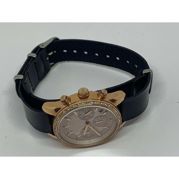 Michael Kors MK6307 Women\'s Leather Analog Rose Go main image 11